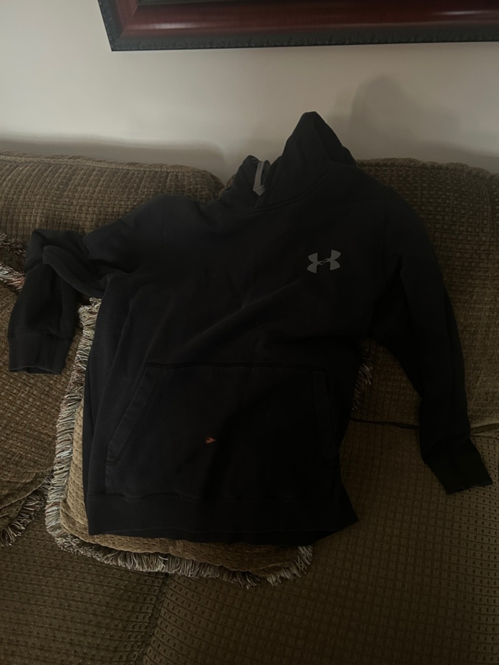 Under Armour Black Hoodie with Reflective Logo